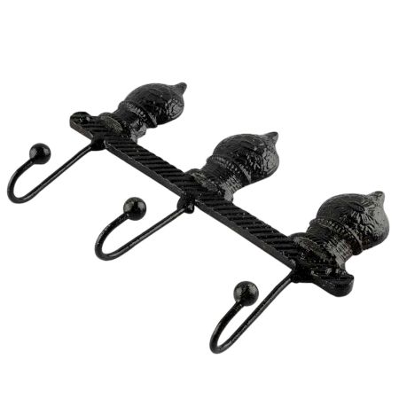 Decorative Black Iron Wall Hooks